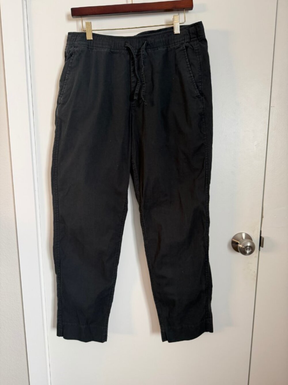 Abercrombie & Fitch Loose Linen-Blend Pull-On Pants